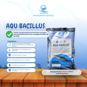 Kemasan AQUA BACILLUS probiotik tambak udang dan ikan AQUBETA